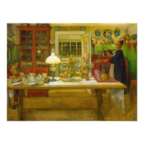 Getting Ready for a Game by Carl Larsson Photo Print