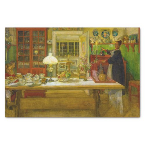 Getting Ready for a Game by Carl Larsson Tissue Paper