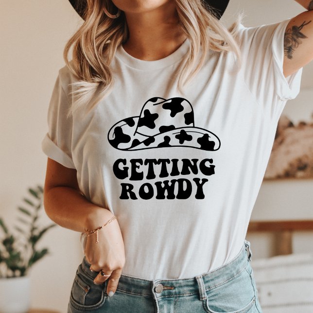 Getting Rowdy Rodeo T-Shirt – Western Country (Getting Rowdy, Rodeo Vibes, Bull Riding, Barrel Racing, Western Rodeo, Cowboy Spirit, Rough and Rowd)