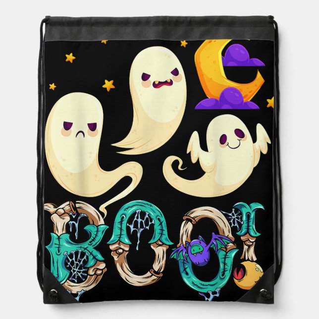 Getting Spooky  33 Drawstring Bag (Front)