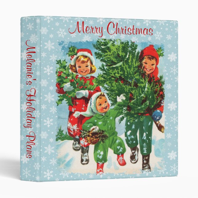 Getting the Christmas Tree 3 Ring Holiday Binder (Front/Spine)