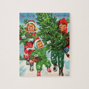Getting The Christmas Tree Kids Puzzle