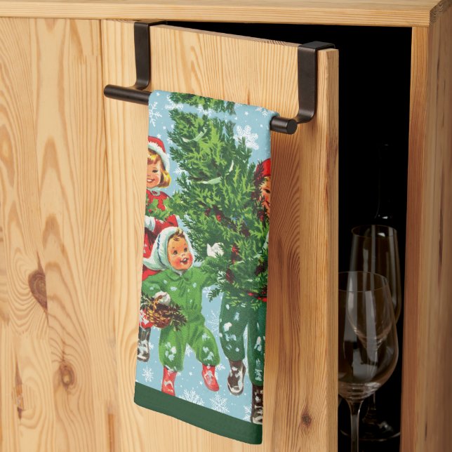 Getting The Christmas Tree Kitchen Towel (Thirds Fold)
