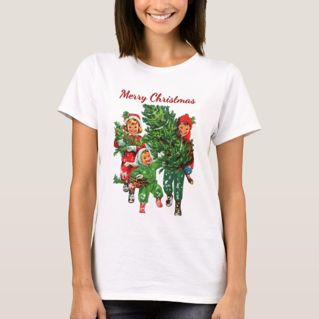 Getting the Christmas Tree T-Shirt (Front)