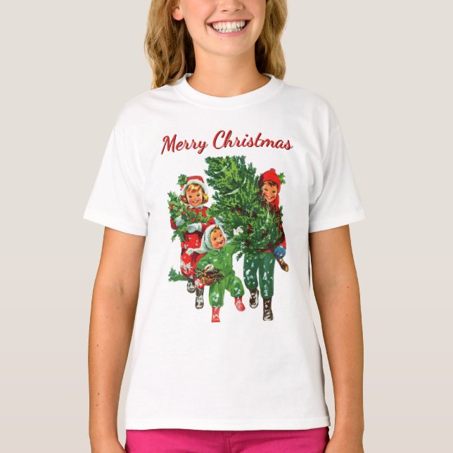 Getting the Christmas Tree T-Shirt (Front)