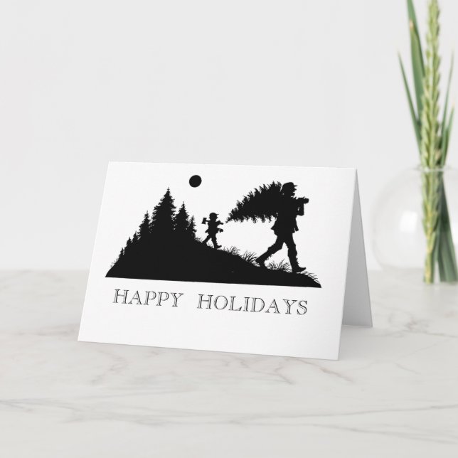 Getting the Tree Greeting Card (Front)