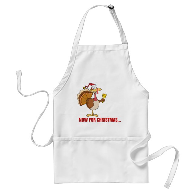 Getting Through the Holiday Season to Christmas Adult Apron (Front)
