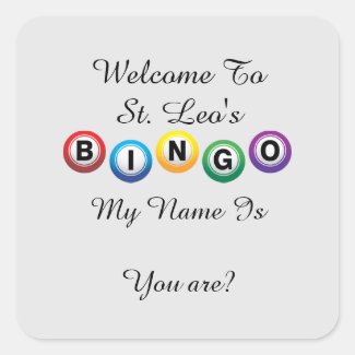 Getting To Know You BINGO Sticker