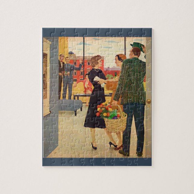 Getting together at the Cibulskis' Jigsaw Puzzle (Vertical)