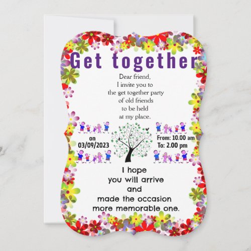 Getting together invitation