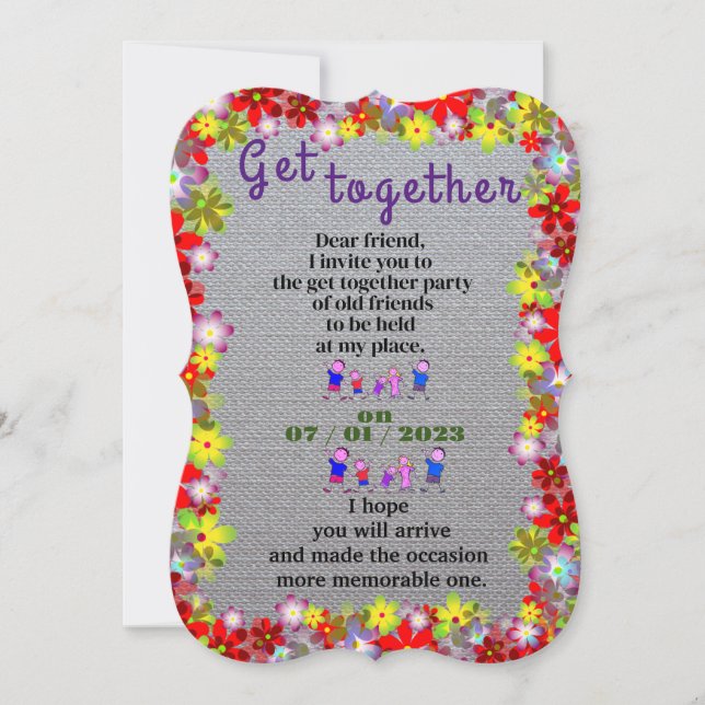 Getting together invitation (Front)