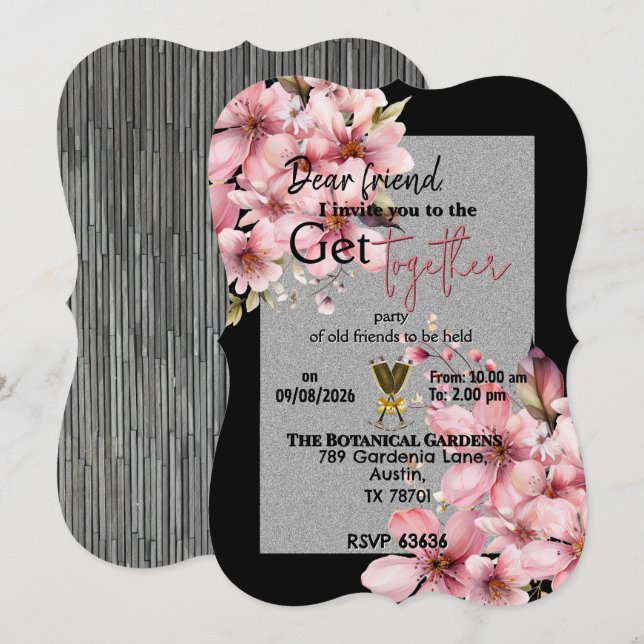Getting together invitation (Front/Back)