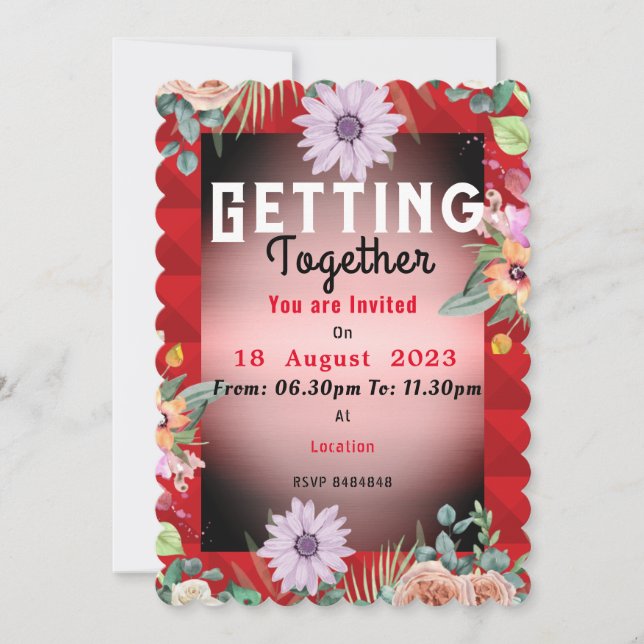 Getting together Invitation (Front)
