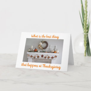 GETTING TOGETHER W/ FAMILY & FRIENDS THANKSGIVING CARD
