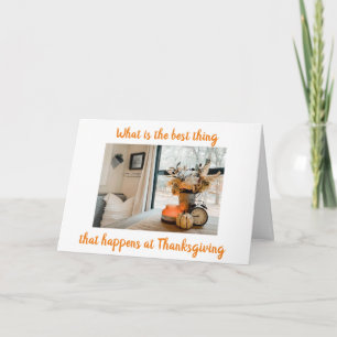 GETTING TOGETHER W/ FAMILY & FRIENDS THANKSGIVING CARD
