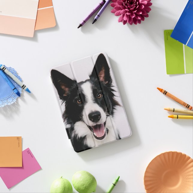Getty Images | A Smiling Border Collie iPad Mini Cover (In Situ)