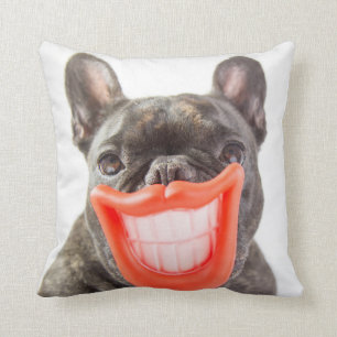 Getty Images A Smiling Dog Throw Pillow