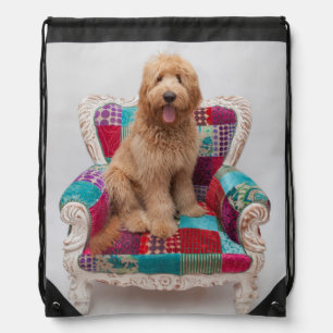 Getty Images Cute Goldendoodle Drawstring Bag