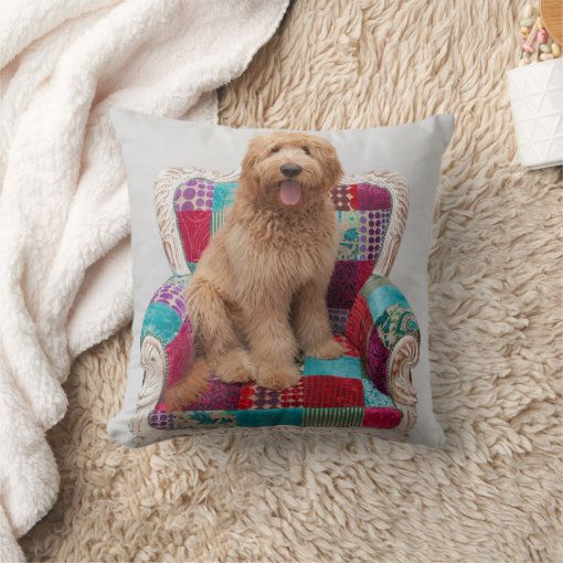 Getty Images Cute Goldendoodle Throw Pillow Zazzle
