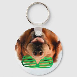 Getty Images Dog With Glasses Keychain