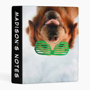 Getty Images Dog With Glasses Mini Binder