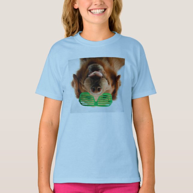 Getty Images | Dog With Glasses T-Shirt (Front)