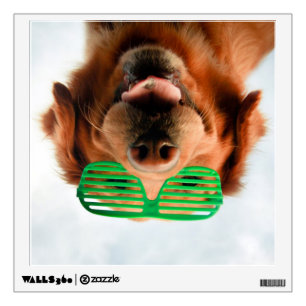 Getty Images Dog With Glasses Wall Sticker