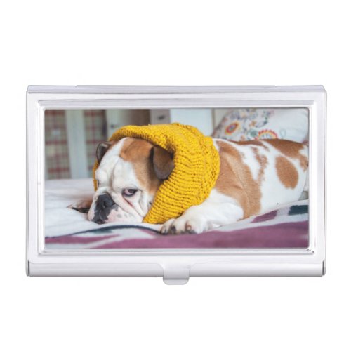 Getty Images  English Bulldog Business Card Holder