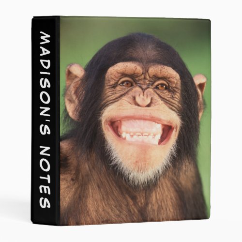 Getty Images  Grinning Chimpanzee Mini Binder