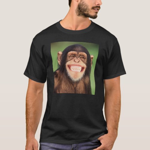 Getty Images  Grinning Chimpanzee T_Shirt