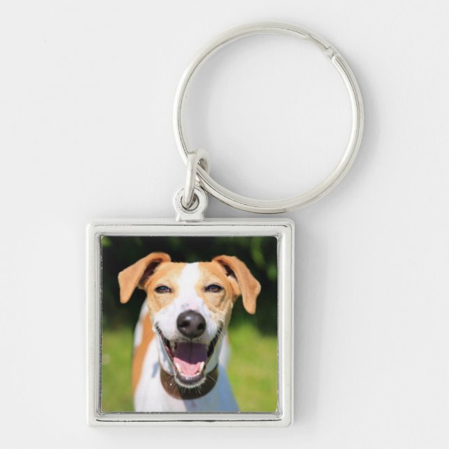 Getty Images | Laughing Dog Keychain (Front)