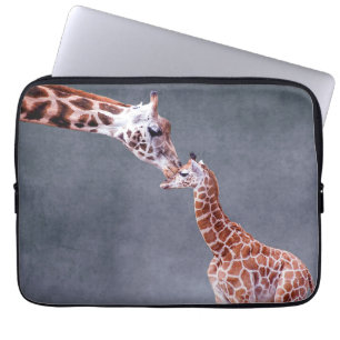 Getty Images   Mother & Baby Giraffe Laptop Sleeve