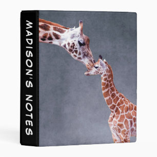 Getty Images Mother & Baby Giraffe Mini Binder