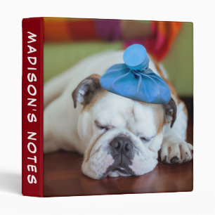 Getty Images   Sick Young Puppy 3 Ring Binder