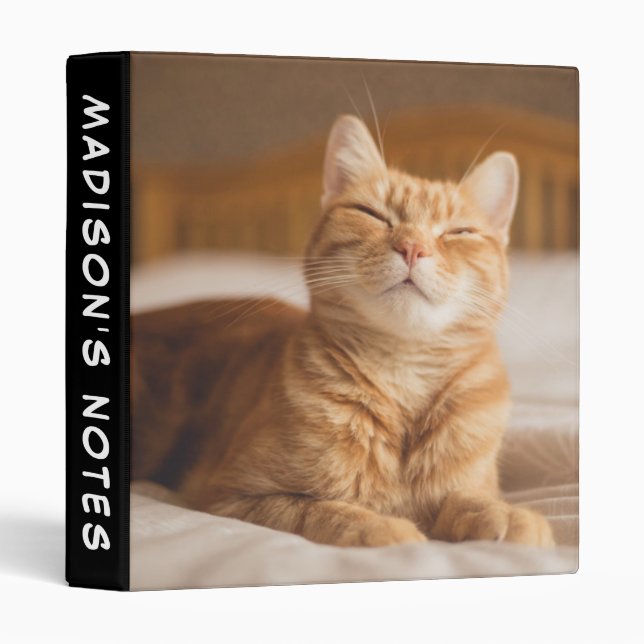 Getty Images | Sleepy Cat 3 Ring Binder (Front/Spine)