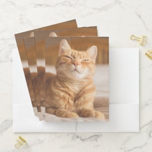 Getty Images Sleepy Cat Pocket Folder