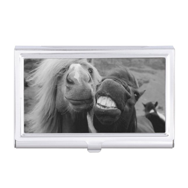 Getty Images | Smiling Horses Business Card Case (Front)