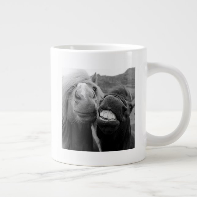 Getty Images | Smiling Horses Large Coffee Mug (Right)