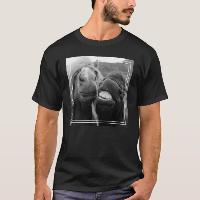Getty Images | Smiling Horses T-Shirt (Front)