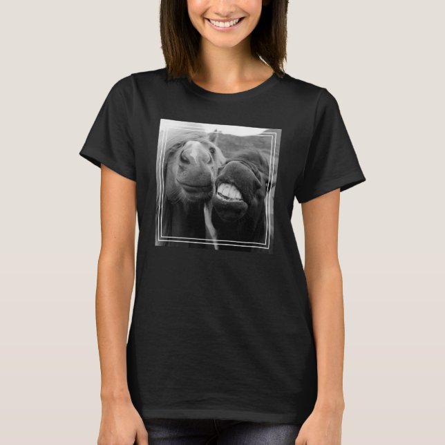Getty Images | Smiling Horses T-Shirt (Front)