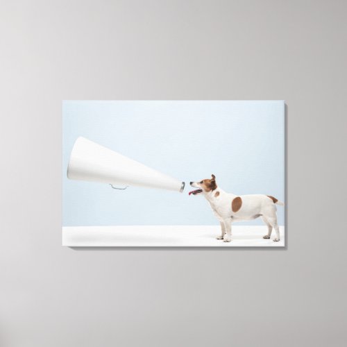 Getty Images  Speaking Dog Canvas Print
