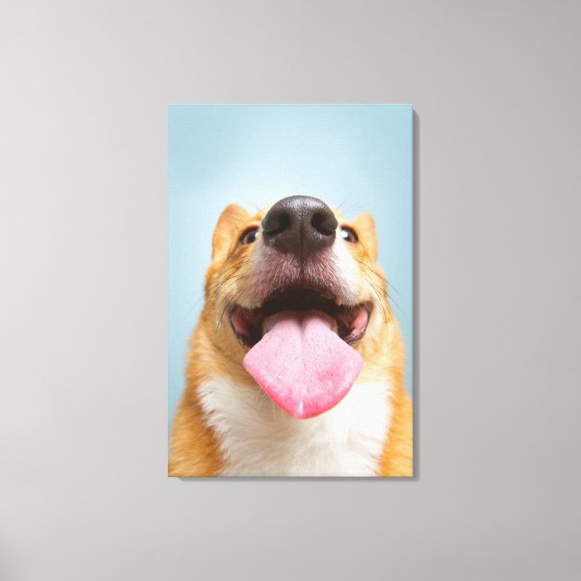 Getty Images | Very Happy Corgi Canvas Print (Front)
