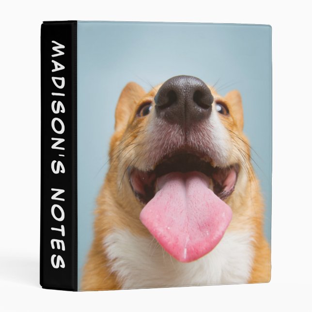 Getty Images | Very Happy Corgi Mini Binder (Front/Spine)