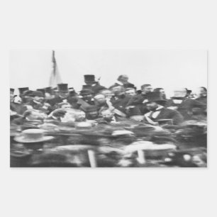 Gettysburg Address, Abraham Lincoln Rectangular Sticker