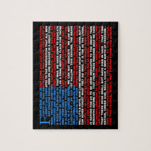 Gettysburg Address Jigsaw Puzzle