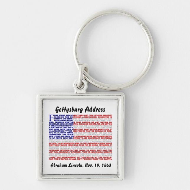 Gettysburg Address Keychain (Front)