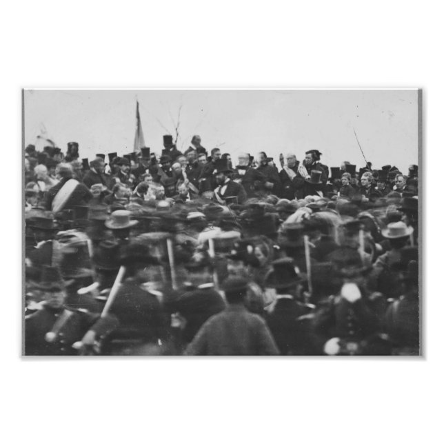 Gettysburg Address Photo 1863 of Lincoln (Front)