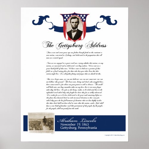 Gettysburg Address Poster