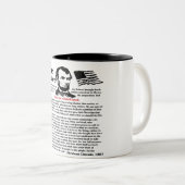 Gettysburg Address Two-Tone Coffee Mug (Front Right)