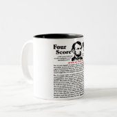 Gettysburg Address Two-Tone Coffee Mug (Front Left)